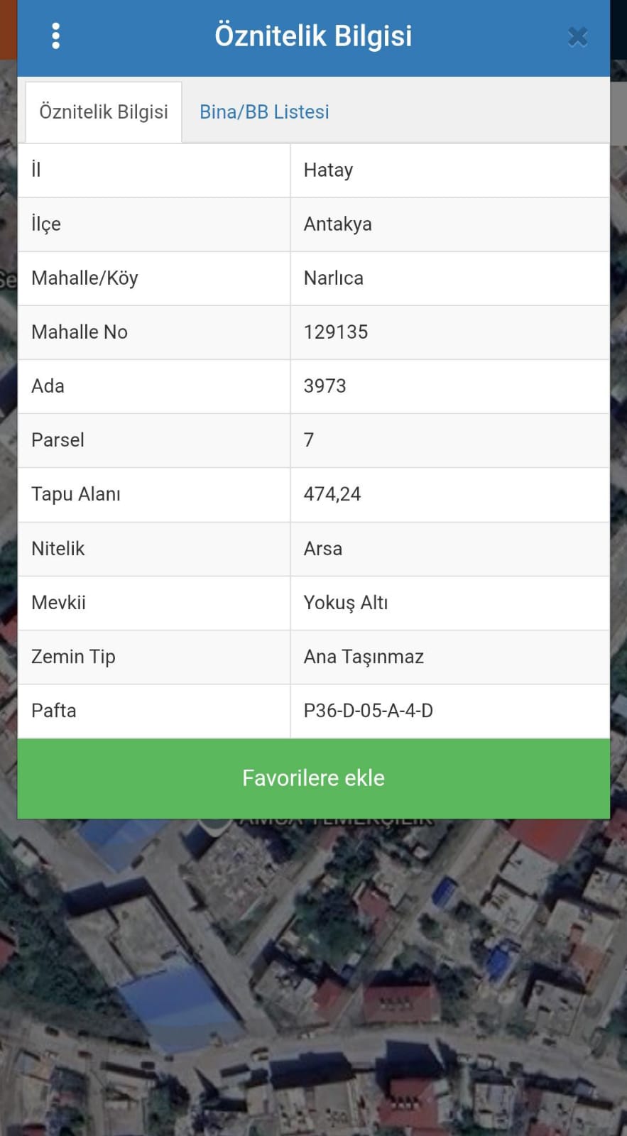 SATILIK İMARLI 474 M² ARSA  Hatay / Antakya / Narlıca Mh. - HATAY ANTAKYA fotoğraf 3